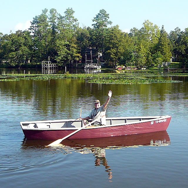 16' Flyfisher, a custom built wood boat especially for fishing